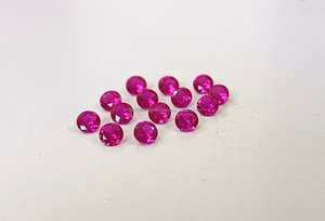 หินควอทซ์พลอยสีแดงเจียระไนคุณภาพสูงขนาด6มม. 8มม. 10มม. หิน2กะรัต - Product Image 3