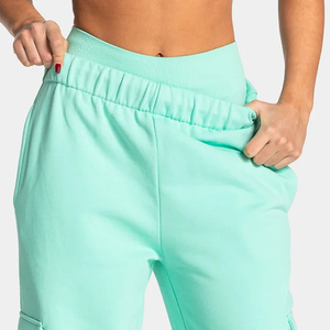Premium <b>Women's</b> High Waist Wide Leg Canvas <b>Cargo</b> <b>Pants</b> Loose Fit Full Length Solid Fleece Breathable Multi Pocket Casual - Product Image 3