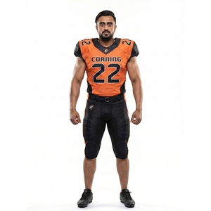 Uniforme de Fútbol Americano Personalizado Sublimado, Malla Pesada de 280GSM, Uniforme de Equipo para Niños, Pantalones Cortos, Absorbe la Humedad, Fabricante OEM - Product Image 1