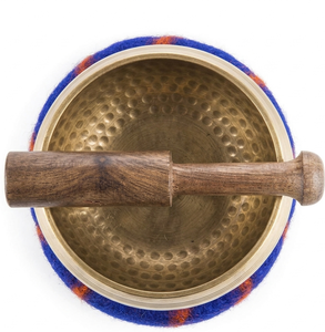 Bronze Singing Bowl with Wooden Mallet and <b>Wool</b> Pad for Professional Sound Healing - Product Image 6