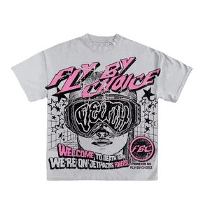 Camisetas de Alta Calidad 100% Algodón para Hombre, Estilo Veraniego, Transpirables, Holgadas, Estilo Urbano, Largas, con Estampado Personalizado - Product Image 1