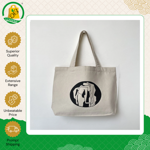 Proveedor Indio Vende Bolsos de Mano de Lona de Algodón Ecológicos de la Mejor Calidad para Mujer, con Asa Doble para Llevar al Hombro - Product Image 3