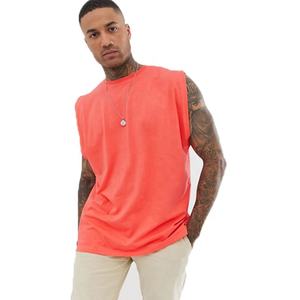 Camisetas de Gimnasio de Algodón 100% al por Mayor, Camisetas Deportivas de Alta Calidad para Hombre, Acanaladas, Absorbentes de Sudor, Transpirables, de Secado Rápido y Ecológicas - Product Image 1