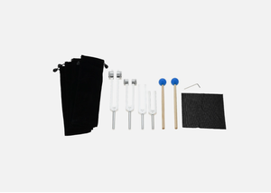 Juego de 4 diapasones nuevos de 128, 256, 512 y 1024 Hz para sanación del ADN, terapia de sonido de chakras - Product Image 2