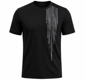 T-shirt en jersey à manches courtes pour homme, bleu uni, col rond, coupe classique, respirant, séchage rapide, style décontracté - Product Image 5