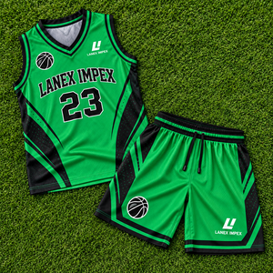 Conjunto de Uniforme de Baloncesto Personalizado de Alta Calidad para Hombre, Ropa Deportiva de Equipo, Sublimación, Cuello en V, Jersey sin Mangas, Pantalones Cortos Transpirables - Product Image 6
