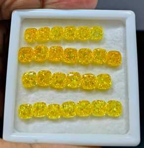 เพชร CVD สีเหลืองสดใสทรงหลวม ขนาด 0.50-1.00 กะรัต มม. คุณภาพ VVS2 รับรองโดย IGI ทรง Asscher และทรง Emerald เพชรเพาะเลี้ยงในห้องปฏิบัติการสำหรับเครื่องประดับ - Product Image 3
