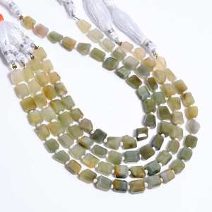 Natural Cat's Eye Faceted Nugget Shape Gemstone <b>Beads</b> 7x8mm Loose <b>Stone</b> <b>Beads</b> For Jewelry Making Wholesale Bulk Gemstone Supply - Product Image 1