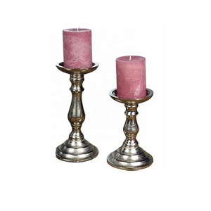 High Quality Cast Aluminium Home Decoration Candle Holder with <b>Mirror</b> Polish for Christmas Featuring Three Sizes Pillar Candles - Product Image 6