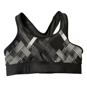 Débardeur de yoga pour femme en 100 % nylon, respirant, avec soutien moyen, dos nageur, rembourré, pour le sport et la course, avec logo personnalisé - Product Image 3