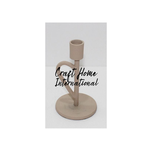 Porte-bougie en aluminium fait main de style nordique, étanche, minimaliste scandinave, décoration de table moderne, centre de table pour un intérieur moderne - Product Image 1