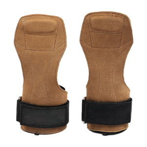 Poignées de Cross-Fit personnalisées robustes avec rembourrage en néoprène et protection de la paume en cuir de vachette, antidérapantes et réglables – Modèle avancé - Product Image 4