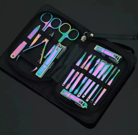 Outils de soin des ongles pour bébés en acier inoxydable de haute qualité et luxueux, 5 en 1, coupe-ongles portable, ensemble de manucure pour l'application de l'art des ongles