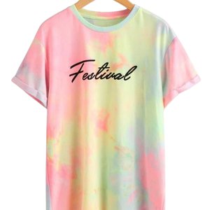 Streetwear Oversized Otoño Invierno Pantone Dye Camiseta 100% algodón hecho a mano en Vietnam Vintage Style Gradient - Product Image 6