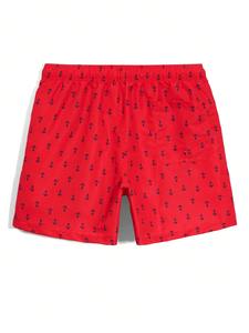 Shorts de bain unisexes pour hommes, séchage rapide, tissu tissé, imprimé floral, au-dessus du genou, légers, respirants, avec cordon de serrage à la taille - Product Image 2