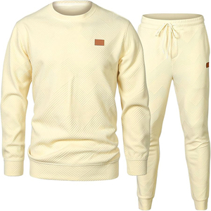 Suéter de Punto Jacquard de Dos Piezas para Hombre, Calidad Premium, Transpirable, Elegante, Cómodo, Estilo Invernal de Moda - Product Image 3