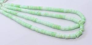 AAA Natural Green <b>Opal</b> Heishi Washer Beads 7-7.5 MM Shaded Green <b>Opal</b> Wheel Gemstone Beads 16 Inch Green Parrot <b>Opal</b> Tyre Shape - Product Image 3