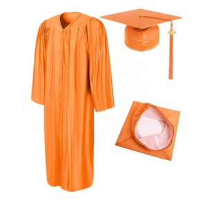 Échantillon de robes de remise de diplôme en gros pour écoles 2026, ensemble avec pompon, pour lycée et licence, tissées 100% polyester, unisexe, personnalisables - Product Image 2