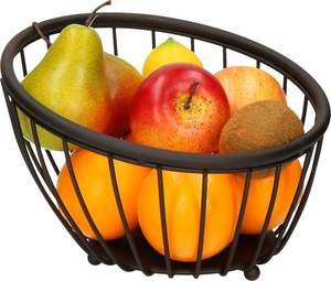 Panier à fruits en métal pour les familles soucieuses de leur santé, pour garder les fruits à la vue et encourager de meilleurs réflexes alimentaires quotidiens - Product Image 3
