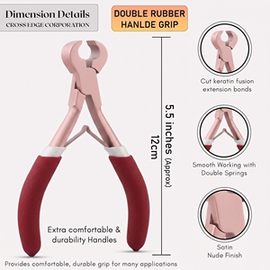 Multi Purpose Keratin Bond <b>Cutter</b> Hair Extension Removal Pliers Stainless Steel Tool for Fusion Micro <b>Ring</b> Maintenance - Product Image 3