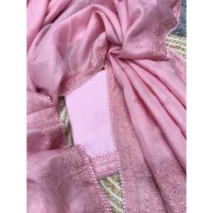 Sari traditionnel chinois de créateur avec broderie de sequins et de fils - Product Image 5