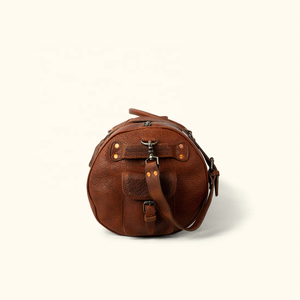 Real Handmade Leather Travel <b>Overnight</b> Luggage <b>Bag</b> Multi Uses Gym Duffel <b>Bag</b> Leather Unisex Weekender Travel Luggage <b>Bag</b> - Product Image 1