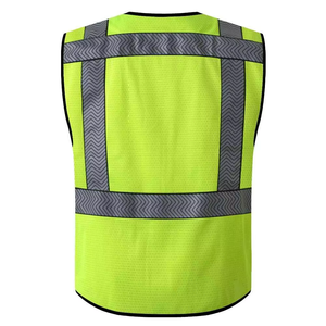 Reflective Safety Vest Hi Vis Workwear Reflective Clothing Reflector Vest Luminous <b>Clothes</b> Men <b>Construction</b> Vest - Product Image 3