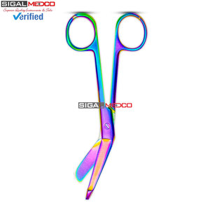 Tijeras para Vendajes Lister, Manuales, Multicolores, Acabado Arcoíris de Titanio, Tijeras de Trauma EMT de 5.5 Pulgadas, Acero Inoxidable de Grado Médico - Product Image 4