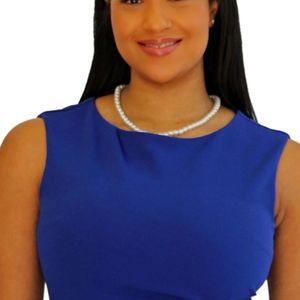 Jack and Jill Women Royal Blue Midi <b>Dress</b> Sleeveless Elegant Fitted Knee Length Formal Business Party Event <b>Dress</b> for Ladies - Product Image 2
