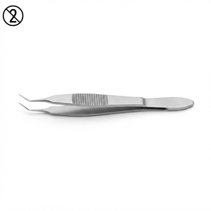 Pinzas de Sujeción Kelman McPherson de Acero Inoxidable, Instrumento Microquirúrgico de Mango Largo, Herramienta Quirúrgica Oftálmica Clase I - Product Image 1