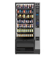 Distributeur automatique tactile combiné pour boissons en bouteille et snacks, idéal pour centres commerciaux, avec SDK, nettoyage automatique, surveillance à distance, paiement par pièces et code QR