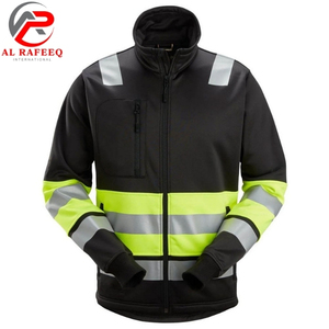 Chaqueta Softshell de Alta Visibilidad a Precio Económico, con Cierre, para Hombre, de Poliéster, Ropa de Trabajo de Seguridad con Logotipo Personalizable 2026 - Product Image 1