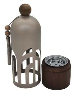 Premium Incense Burner Metal Incense Holder Wooden Base <b>Bakhoor</b> Burner Charcoal Incense Burner <b>Bakhoor</b> Holder <b>Oud</b> - Product Image 3