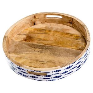 Plateau en bois de manguier émaillé fait main pour la cuisine et la salle à manger, artisanat écologique en bambou et en bois - Product Image 3