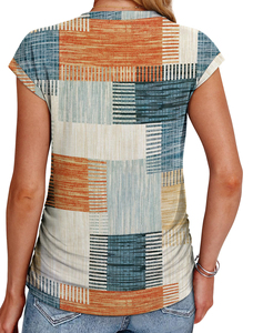 Camiseta de Algodón para Mujer con Estampado Gráfico, Logotipo Personalizado, Camiseta de Manga Corta para Mujer, Suave y Transpirable, Top de Algodón Estampado para Verano - Product Image 2