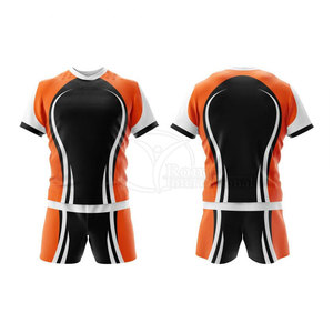 Uniforme Deportivo de Rugby Corto para Hombre, Diseño Personalizado, Transpirable, Antihumedad, Antibacteriano, con Etiqueta Privada en la Parte Delantera - Product Image 3
