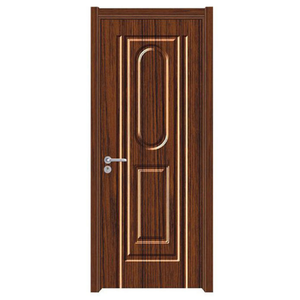 Diseños Modernos de Puerta Principal Sencilla, Puerta Interior de Madera Sólida y PVC, Resistente al Moho, Antiagrietamiento, Resistente a las Termitas, para Dormitorio o Villa - Product Image 1
