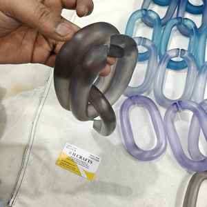 Décorations murales en chaîne de résine transparente moderne personnalisées, faites à la main, en résine moderne, suspendues pour la décoration de la maison, prêtes pour le festival Diwali - Product Image 4