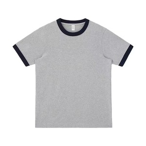 Camiseta Cómoda de Algodón 100% de Alta Calidad con Logotipo Personalizado para Hombre, Tela Cómoda, Corte Holgado, Informal, para Hacer Ejercicio, con Contraste - Product Image 2