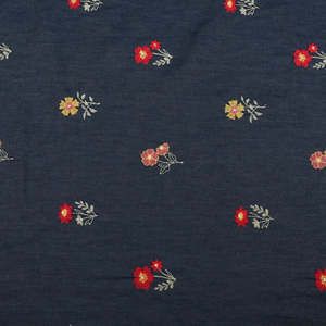 Tela vaquera de algodón con bordado para compradores de prendas de vestir, tela de encaje, tela para prendas de vestir, venta al por mayor, exportación, suministro de ropa de moda, Reino Unido - Product Image 4