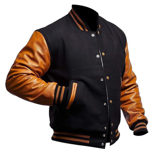 OEM High Quality Unisex Wool Chenille Baseball Varsity <b>Jackets</b> Double Breasted <b>Winter</b> Hooded Thick <b>Waterproof</b> Hot Selling - Product Image 3