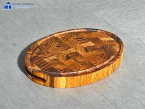 Tabla de Cortar Rectangular de Madera de Teca de Alta Calidad, 1.5 cm de Grosor, 100% Ecológica, Sostenible y Apta para Lavavajillas, Superventas - Product Image 1