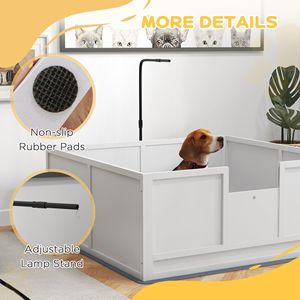 Box per Parto Cuccioli di Cani di Taglia Grande, Durevole e Stabile, in Legno Massello e Metallo, Box per Animali Domestici in Alluminio per Uso Interno ed Esterno, per Maiali e Conigli - Product Image 4