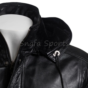 Customizable <b>Men's</b> Winter <b>Jacket</b> Genuine Sheepskin Bomber Leather Multi-Color Long Coat with Custom Logo - Product Image 3