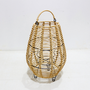 โคมไฟหวายเรซิ่นทำมือรูปทรงกระบอกแขวนตกแต่งบ้าน - Product Image 3