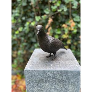 Escultura de paloma de bronce artesanal, adorno decorativo estilo pájaro para decoración de mesa, artículos hechos a mano - Product Image 4