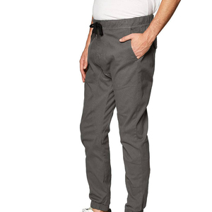 Pantalon de jogging décontracté en toile légère pour homme, personnalisable avec logo, 100 % polyester, fermeture à cordon, séchage rapide, respirant - Product Image 5