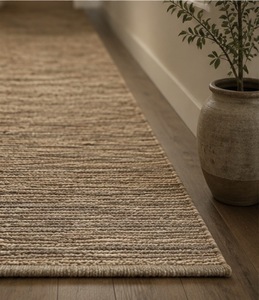 MASTER ARTS MAJ66 Tapis de couloir modernes en jute tressé, faits à la main, en fibres naturelles, adaptés aux animaux domestiques, couleur unie, pour couloir, cuisine, salon - Product Image 4