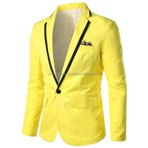 Veste de costume pour homme en laine mélangée noire, style britannique, revers cranté, simple boutonnage, coupe classique, tenue de travail formelle - Product Image 6