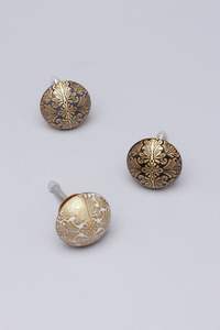 Poignées de porte rustiques faites à la main en marbre, poignées de tiroir de meuble, quincaillerie décorative pour meubles - Product Image 3